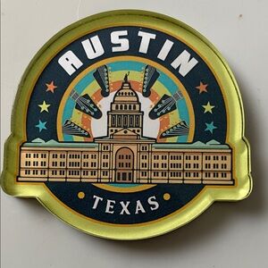 Austin Texas Souvenir Magnet 2.5”